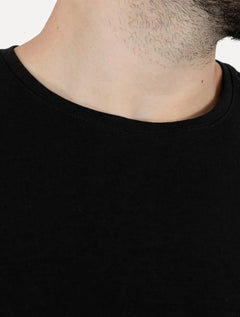 Camiseta Calvin Klein Masculina Barra Tag Preta