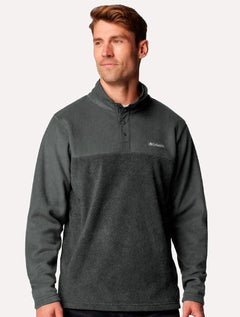 Blusa Columbia Masculina Fleece Steens Mountain Half Snap II Grafite