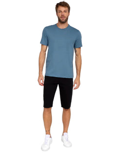 Bermuda Forum Masculina Regular Sarja Thiago Preta