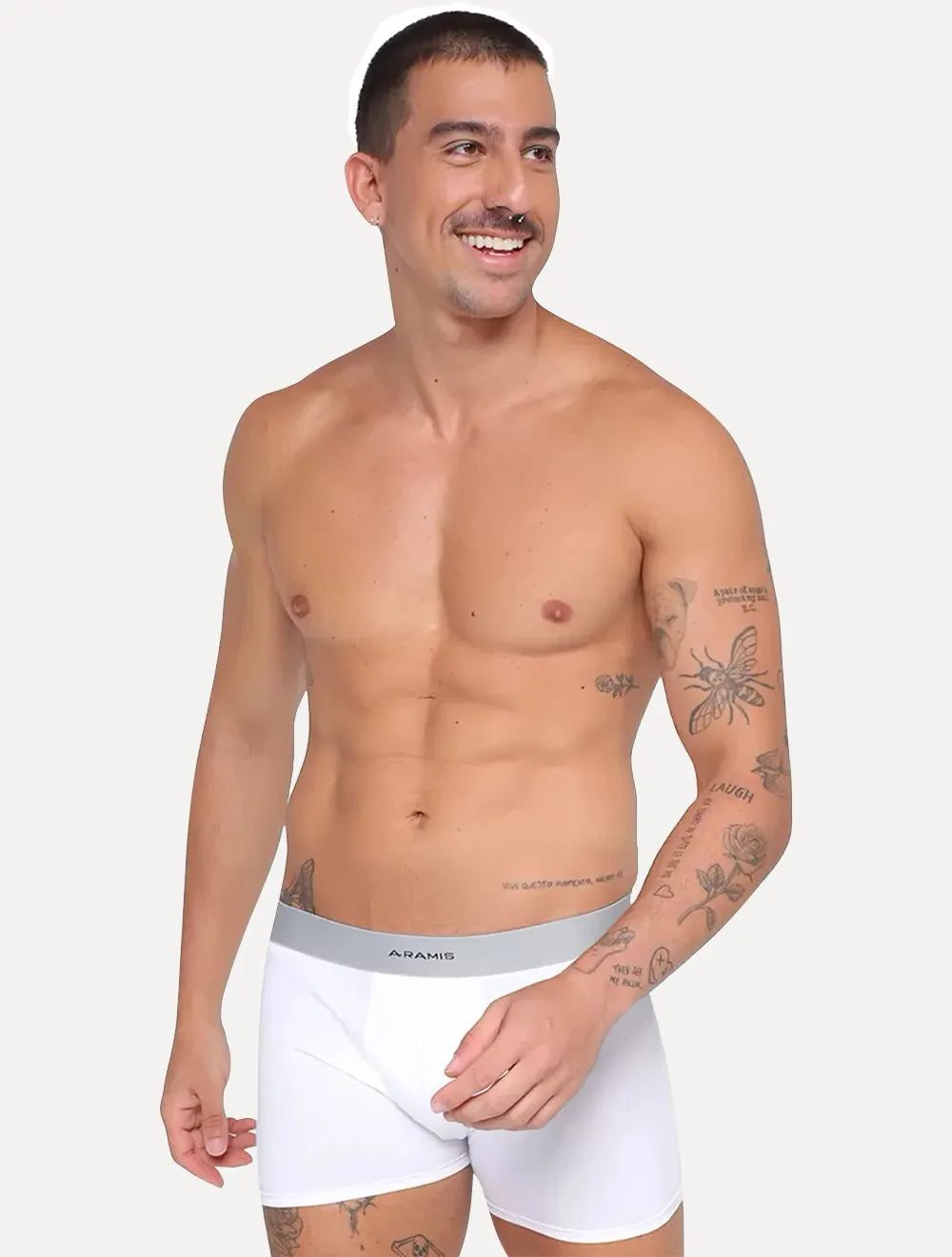 Cuecas Aramis Boxer Cotton Branca Pack 3UN