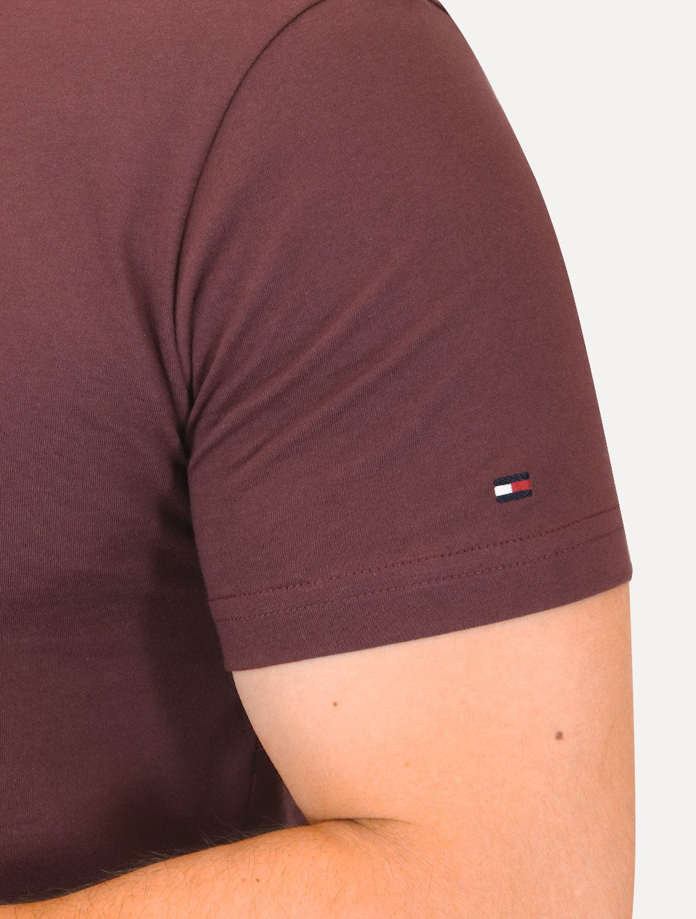 Camiseta Tommy Hilfiger Masculina Core Logo Tee Bordô
