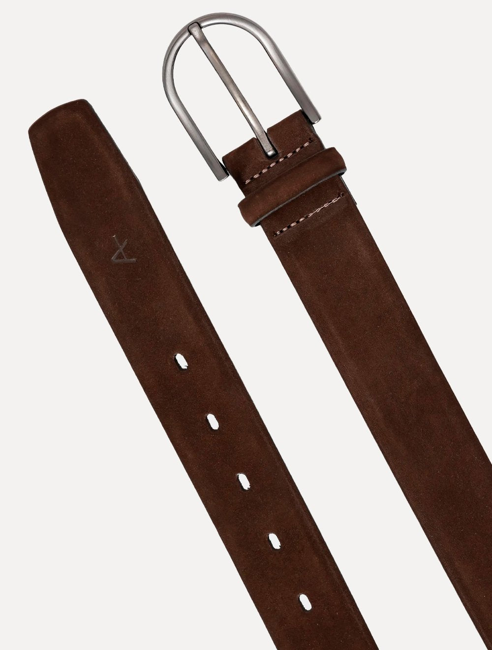 Cinto Aramis Masculino Basico Couro Suede Marrom