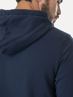 Moletom Original Penguin Masculino Capuz Full-Zip Bordado Azul Marinho