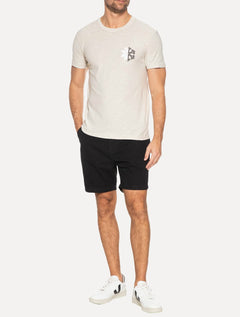 Camiseta Osklen Masculina Slim Rough Snow Icon Off-White