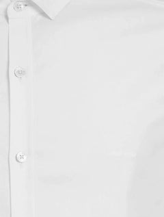 Camisa John John Masculina Manga Curta Slim Logo Branca