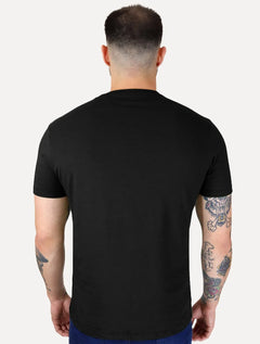 Camiseta Guess Masculina Los Angeles Triângulo Rubber Preta