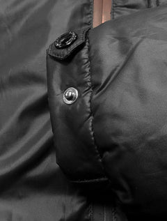 Jaqueta Dudalina Masculina Puffer Nylon WR Preta