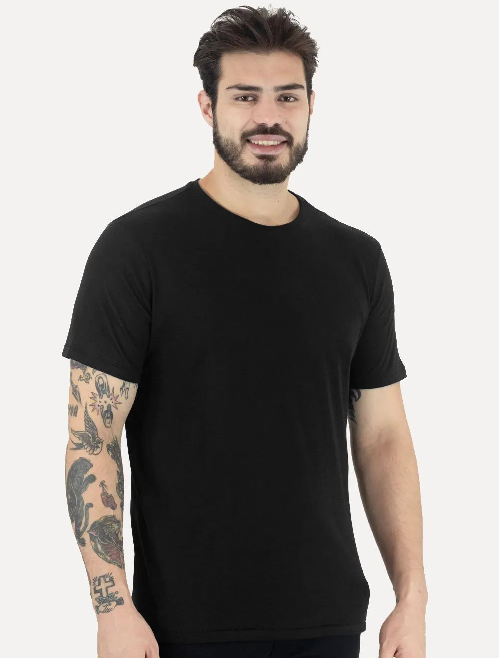 Camiseta Osklen Masculina Slim Light E-basics II Preta