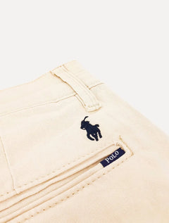 Bermuda Ralph Lauren Masculina Sarja Stretch Areia