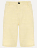 Bermuda Aramis Masculina Chino Clássica Flamê Amarelo Claro Mescla