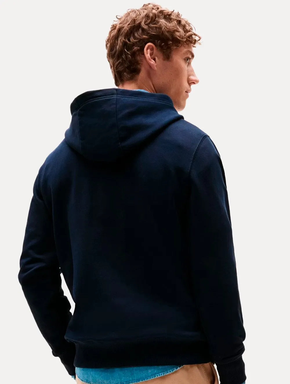 Moletom Tommy Hilfiger Masculino Essential Terry Hoody Azul Marinho