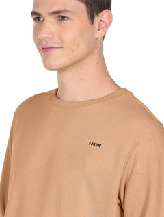 Moletom Forum Masculino Crewneck Comfort Gold Cáqui