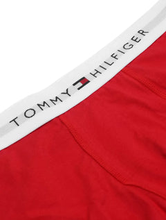 Cueca Tommy Hilfiger Cotton Stretch Boxer Trunk Vermelha/Marinho Pack 2UN