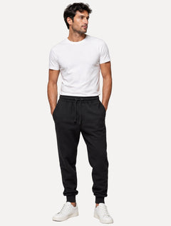 Calça King & Joe Masculina Moletom Comfort Preta