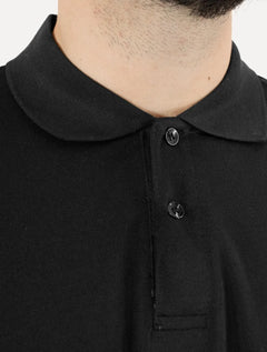 Polo Dixen Masculina Piquet Gola Lisa Preta