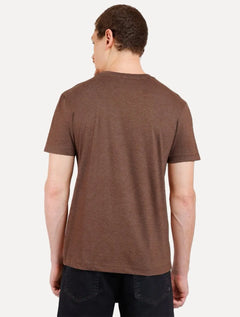 Camiseta Aramis Masculina Eco Lisa Marrom Mescla