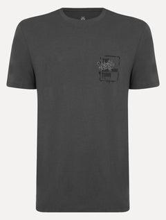 Camiseta John John Masculina Regular Fit Unlimited Cinza Escuro