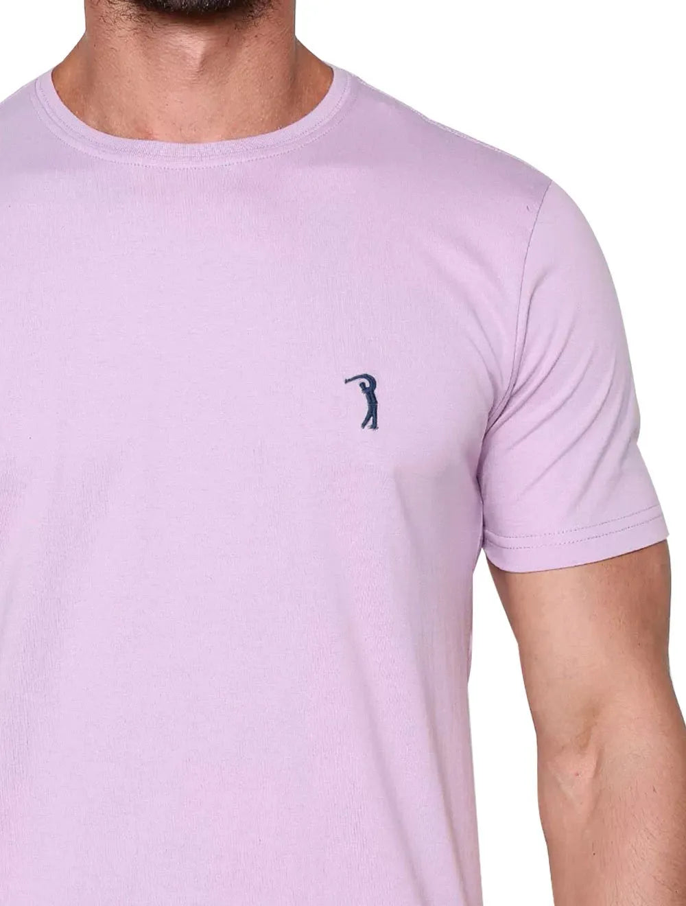 Camiseta Aleatory Masculina Navy Icon Lilás