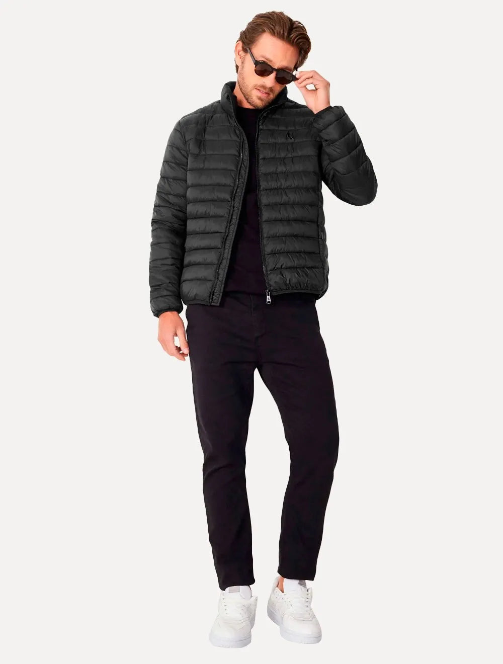 Jaqueta Reserva Masculina Puffer Downtown Woodpecker Preta