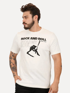 Camiseta John John Masculina Relaxed Fit Stole My Soul Off-White