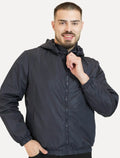 Jaqueta Masculina Corta-Vento Nylon Azul Marinho