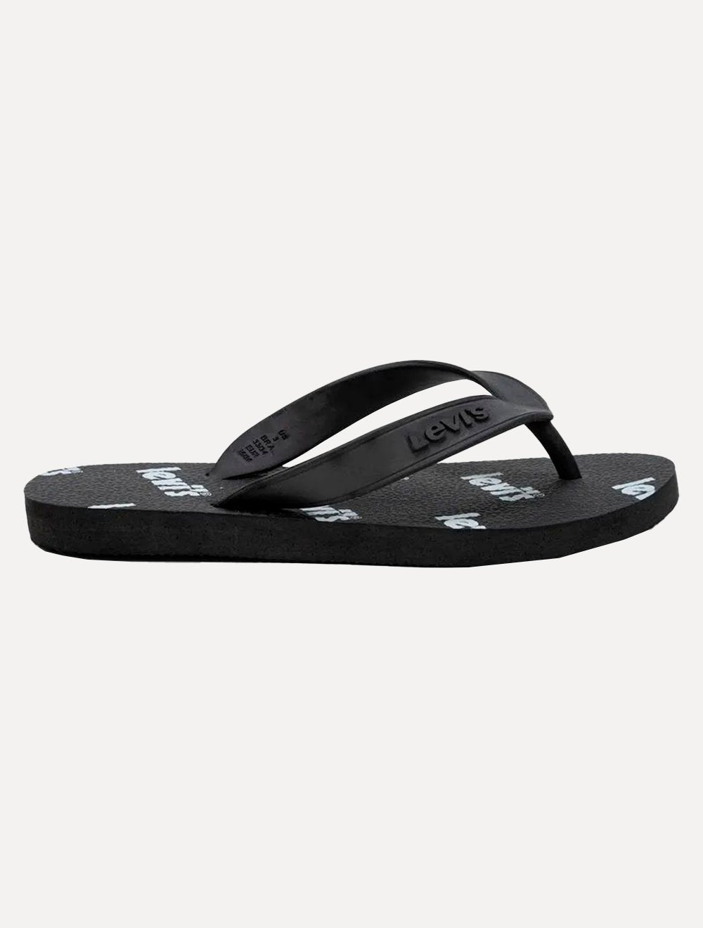 Chinelo Levis Printed Mono Logo Preto