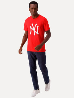 Camiseta New Era Masculina MLB New York Yankees Vermelha