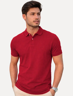 Polo Aramis Masculina Basic Piquet Vermelho
