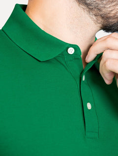 Polo Tommy Hilfiger Masculina Slim Piquet 1985 Nouveau Verde