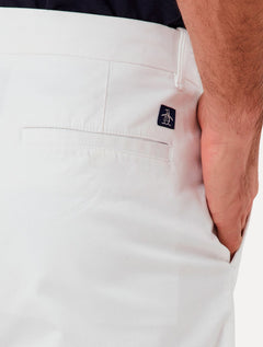 Bermuda Original Penguin Sarja Chino Elastano Branca