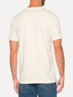 Camiseta Aramis Masculina Regular Gola Detalhe Decote Off White