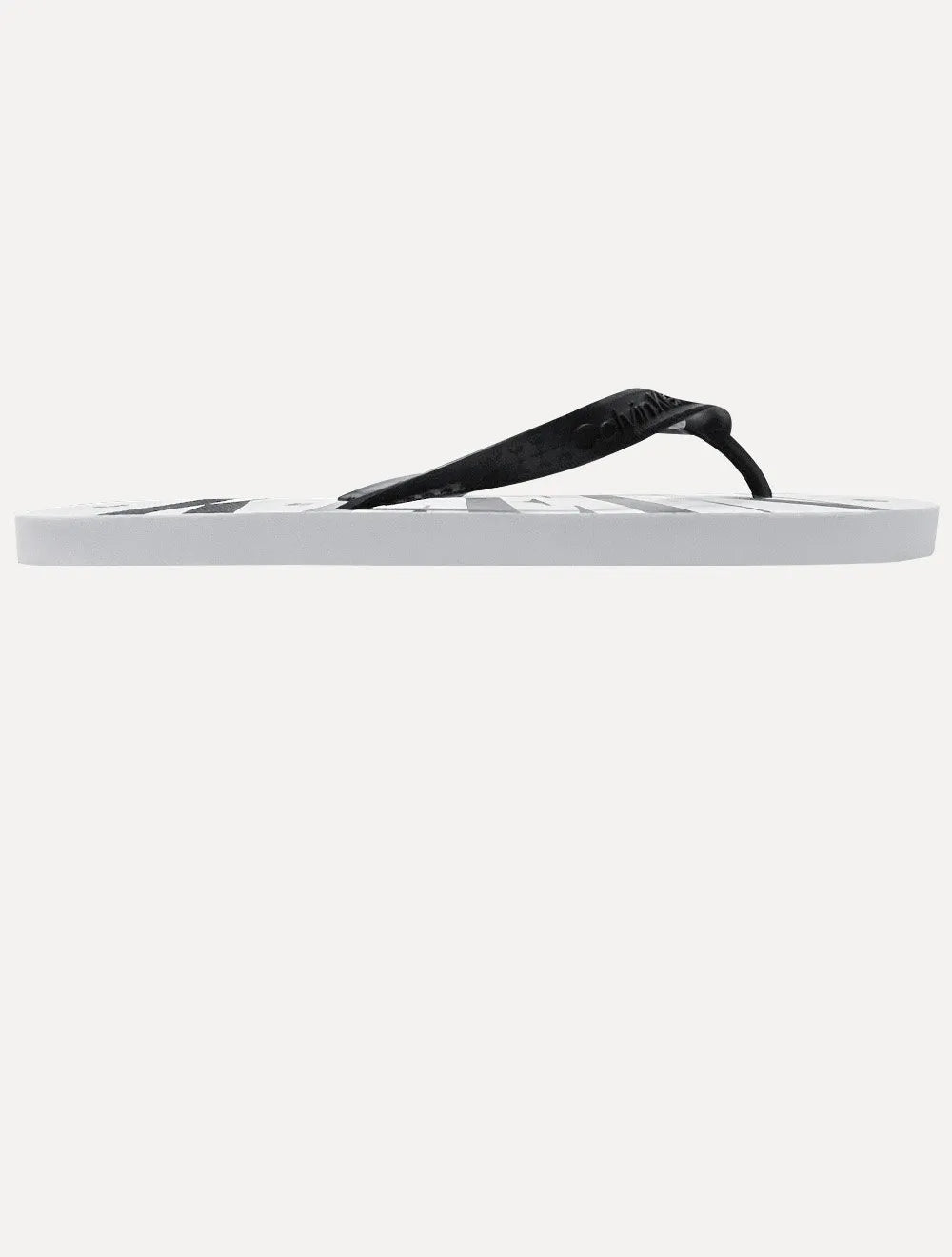 Chinelo Calvin Klein Swimwear Serif Font Logo Branco