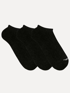 Meia Mash Esportiva Invisível Preta Kit 3 Pares