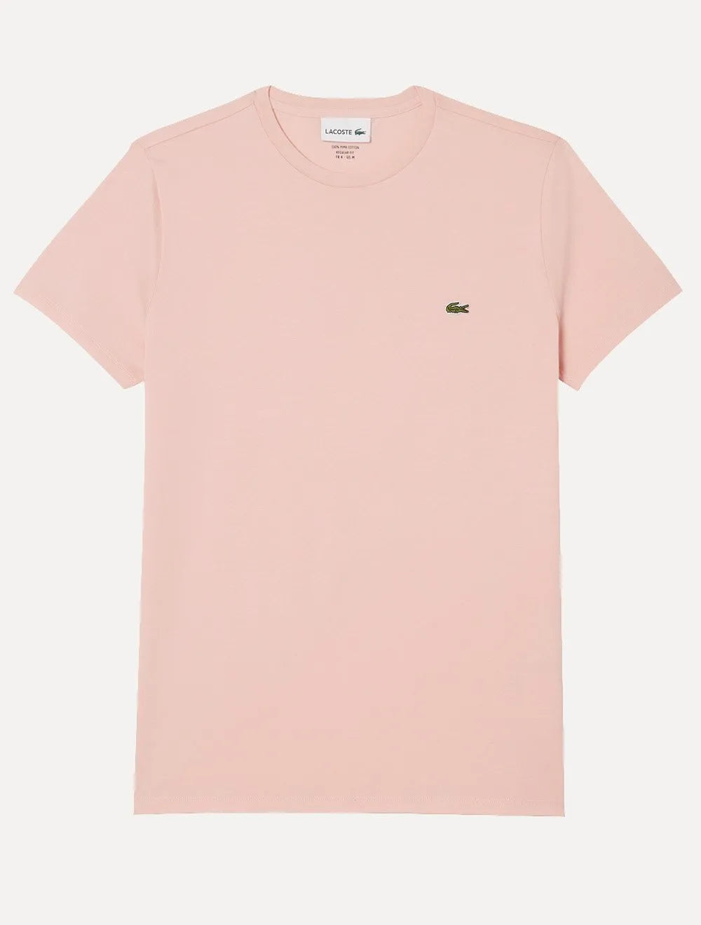 Camiseta Lacoste Masculina Jersey Pima Cotton Peach Rosa