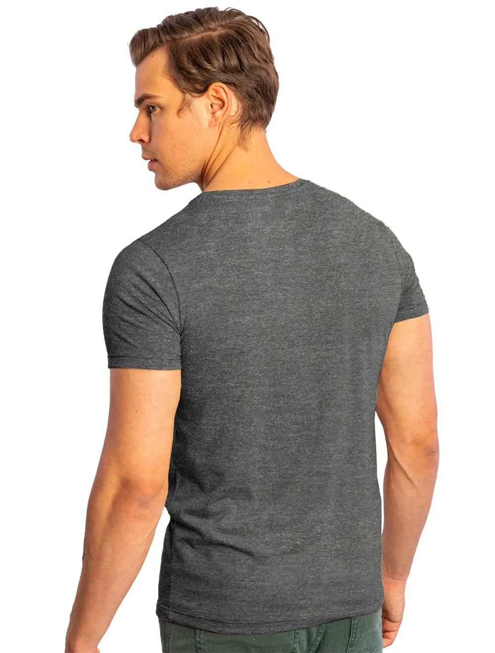Camiseta Sergio K Masculina Basic Front Light Logo Chumbo Mescla