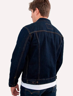 Jaqueta Levis Jeans Masculina Trucker Rinse Escura