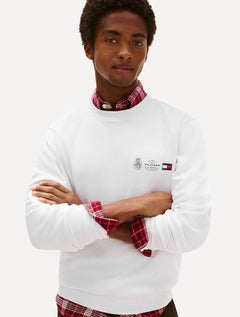 Moletom Tommy Hilfiger Masculino Treble Logos Branca