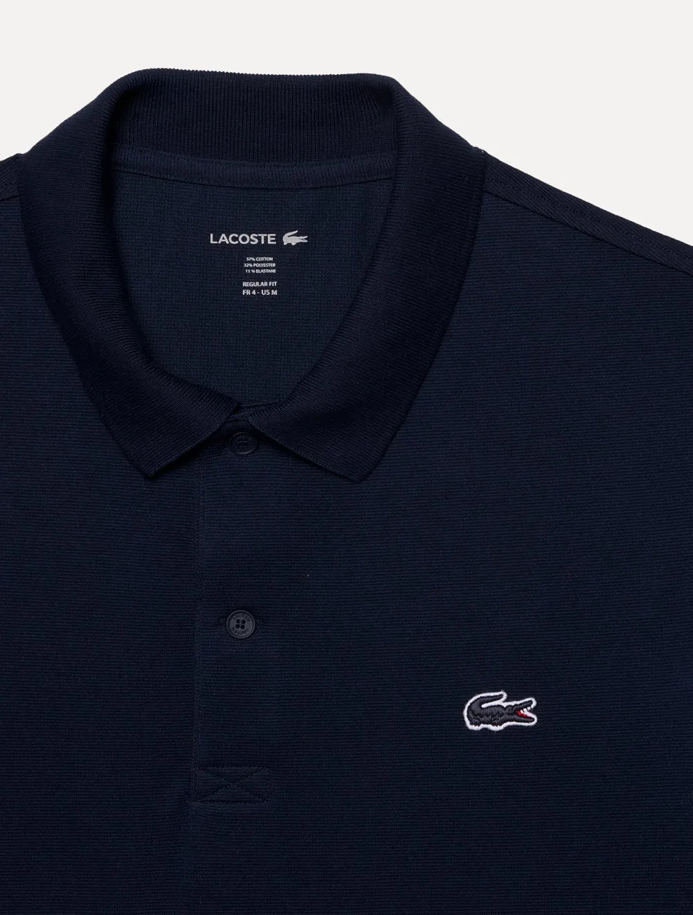 Polo Lacoste Masculina Regular Fit Pufe Azul Marinho