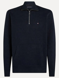 Moletom Tommy Hilfiger Masculino Essential Terry Half Zip Azul Marinho