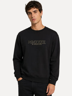 Moletom Ellus Masculino Crewneck Fleece New Future Preto