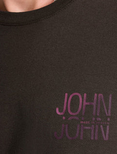 Camiseta John John Masculina Regular Fit Air Marrom Escuro