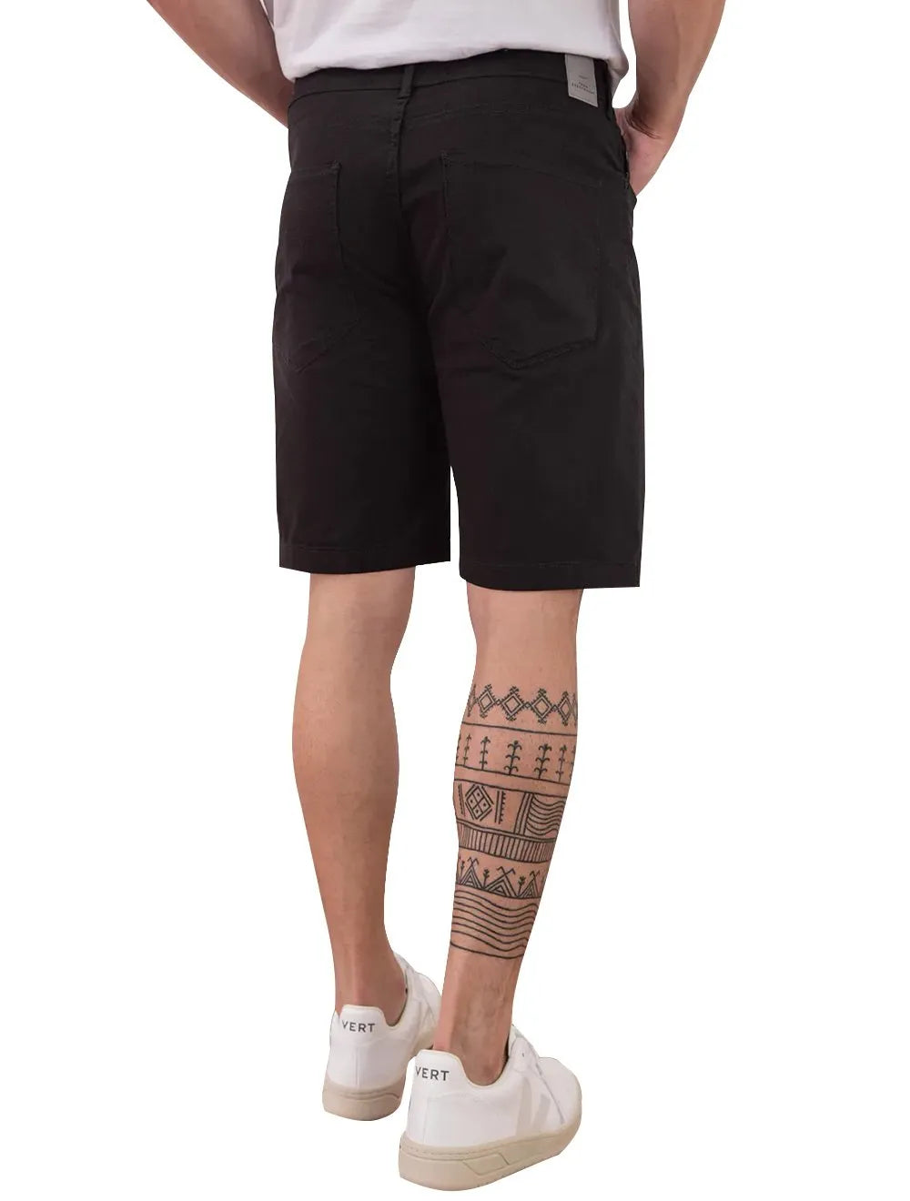 Bermuda King & Joe Jeans Masculina Slim Flex Detroit Black Preta