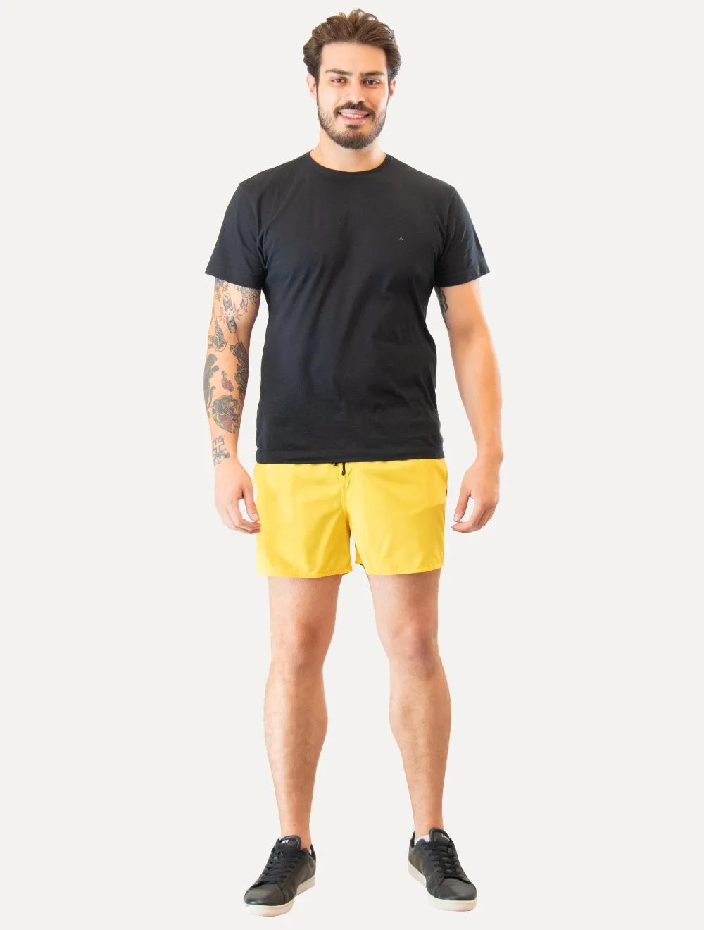Short Reserva Masculino D'Água Beachwear Texture Amarelo