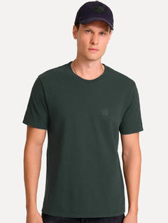 Camiseta John John Masculina Regular Fit Light Transfer Verde Escuro