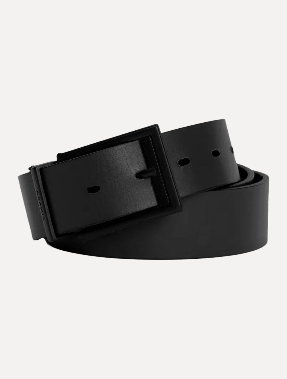 Cinto Aramis Masculino Couro Dupla Face Lines Preto/Café