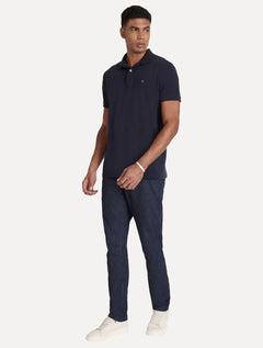 Polo Aramis Masculina Basic Piquet Azul Marinho