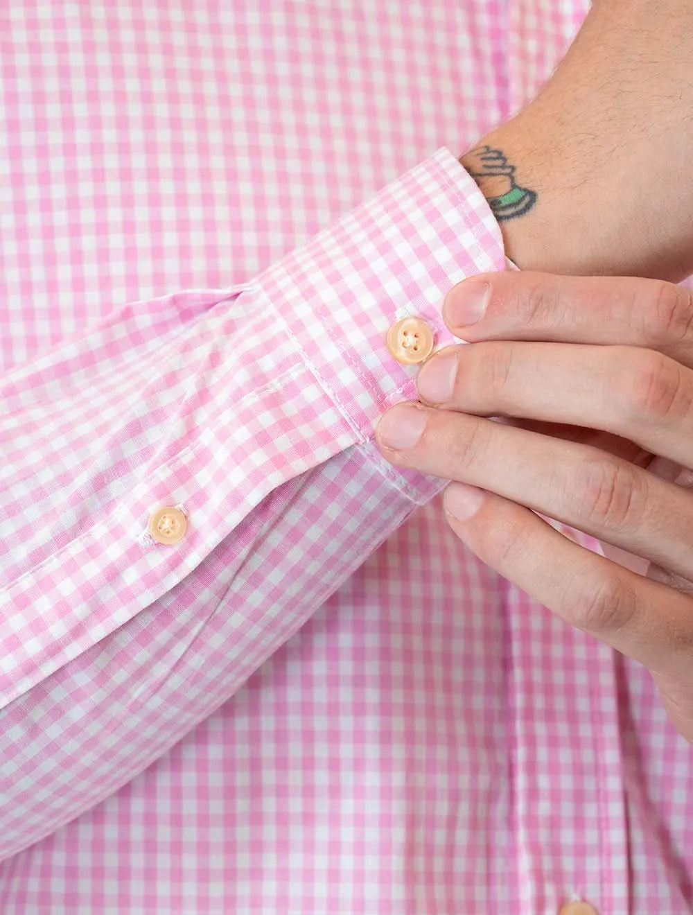 Camisa Ralph Lauren Masculina Slim Fit Stretch Poplin Rosa