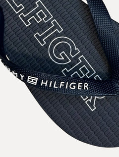 Chinelo Tommy Hilfiger Sandal Rubber Beach Azul Marinho