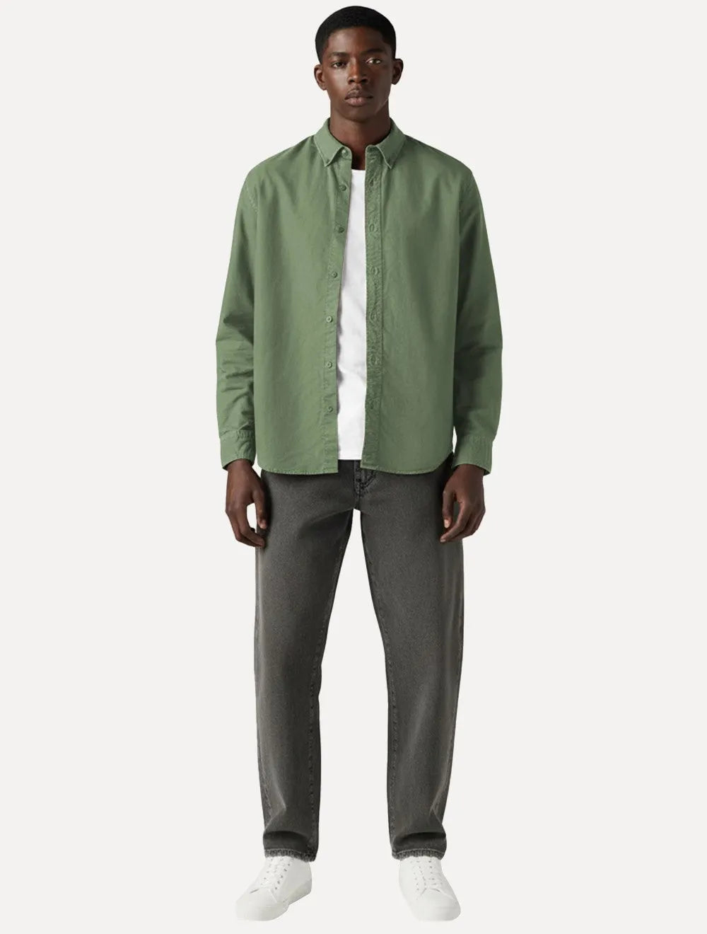 Camisa Levis Masculina Relaxed Oxford Authentic Button Down Verde