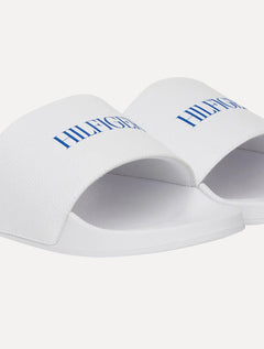 Chinelo Tommy Hilfiger Print Tumble Pool Slide Branco